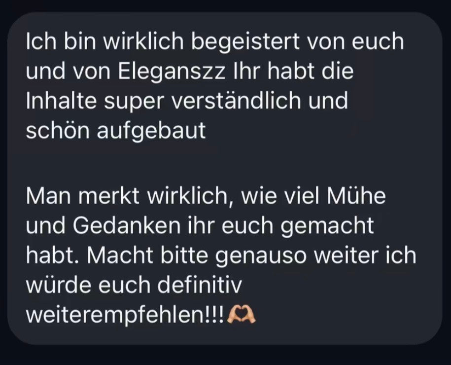 Empfehlung für Eleganszz